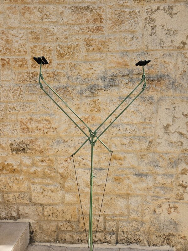Balancier glaneur 2 pigeons./////BG2P